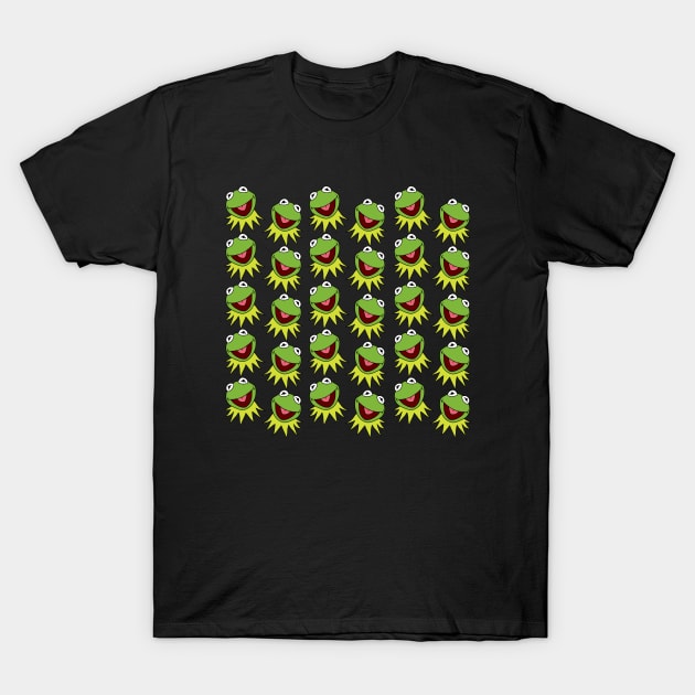 Kermit The Frog pattern T-Shirt by valentinahramov